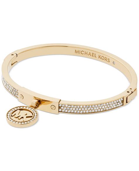 michael kors crystal logo cuff bangle bracelet|michael kors bracelets on clearance.